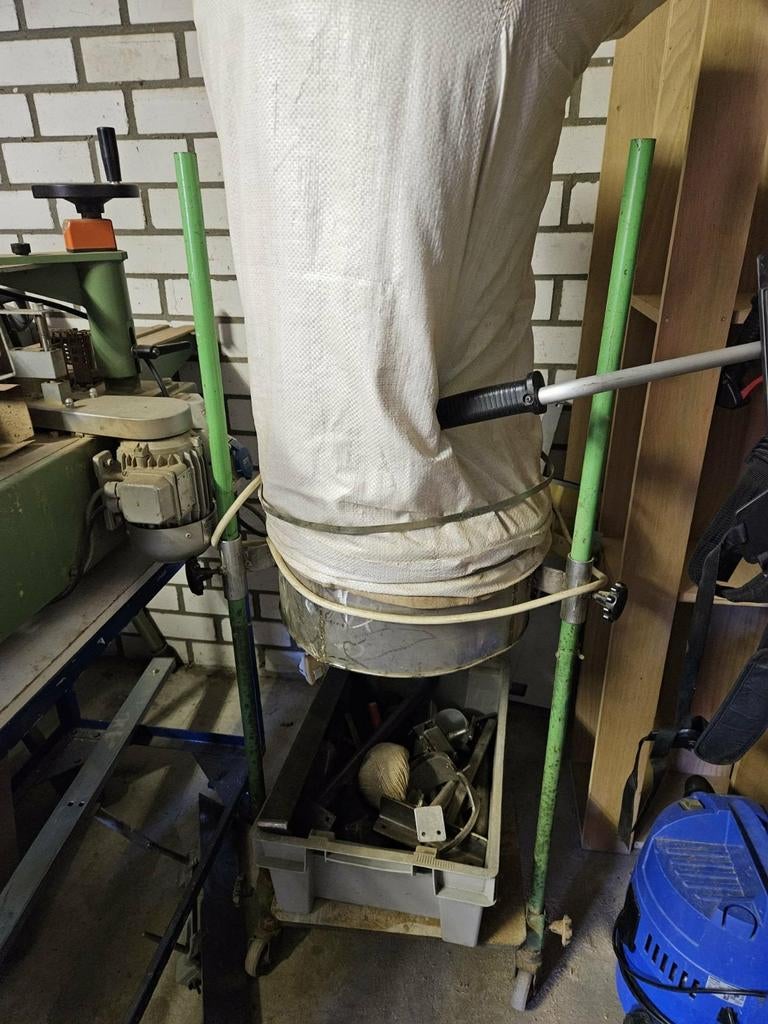 Afzuiginstallatie houtbewerking werkplaats, Doe-het-zelf en Verbouw, Ventilatie en Afzuiging, Ophalen of Verzenden, Afzuiger