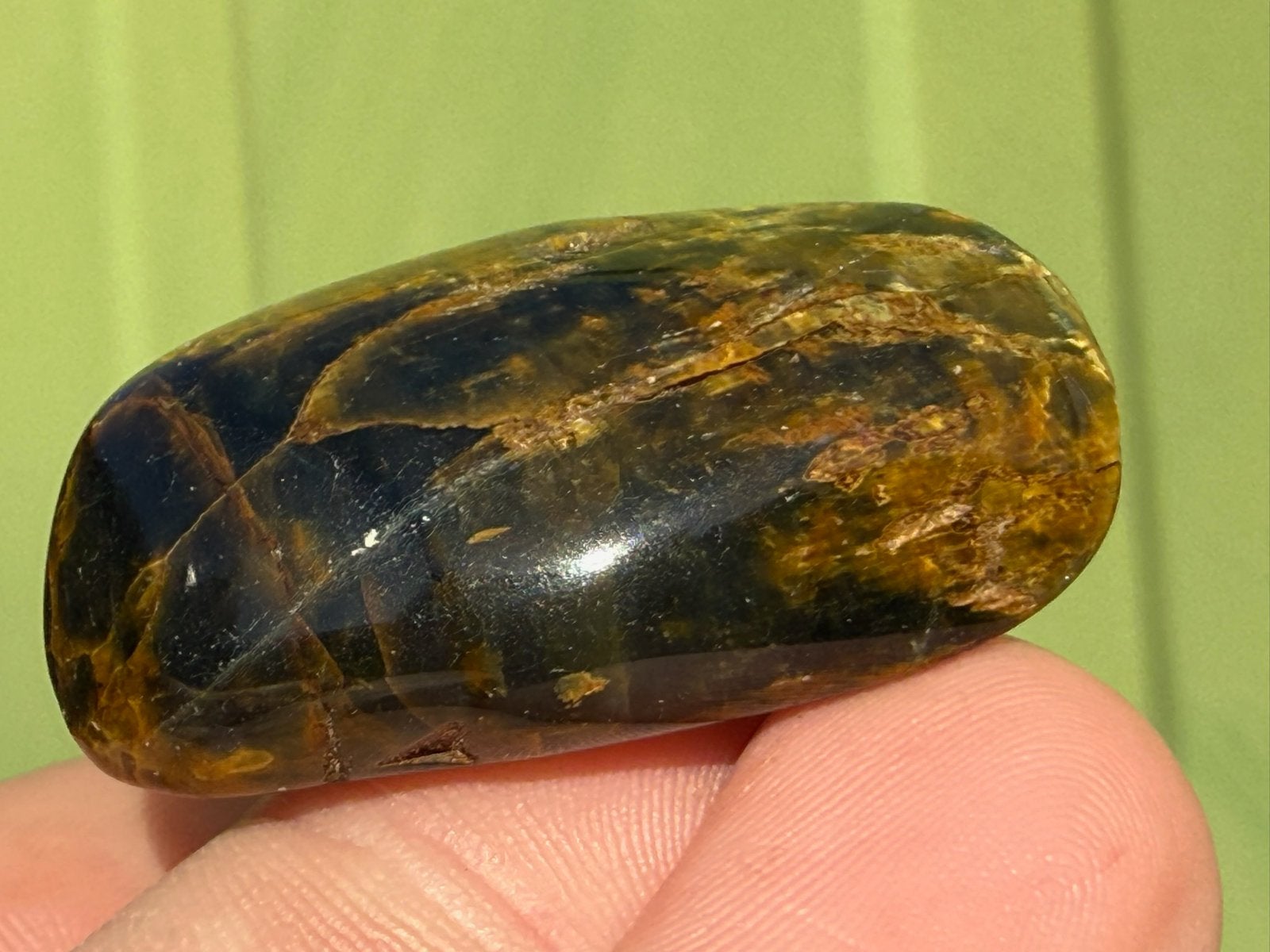 Jaspis tijger -  Tijgeroog en Jaspis broekzaksteen mineralen, Ophalen of Verzenden, Mineraal