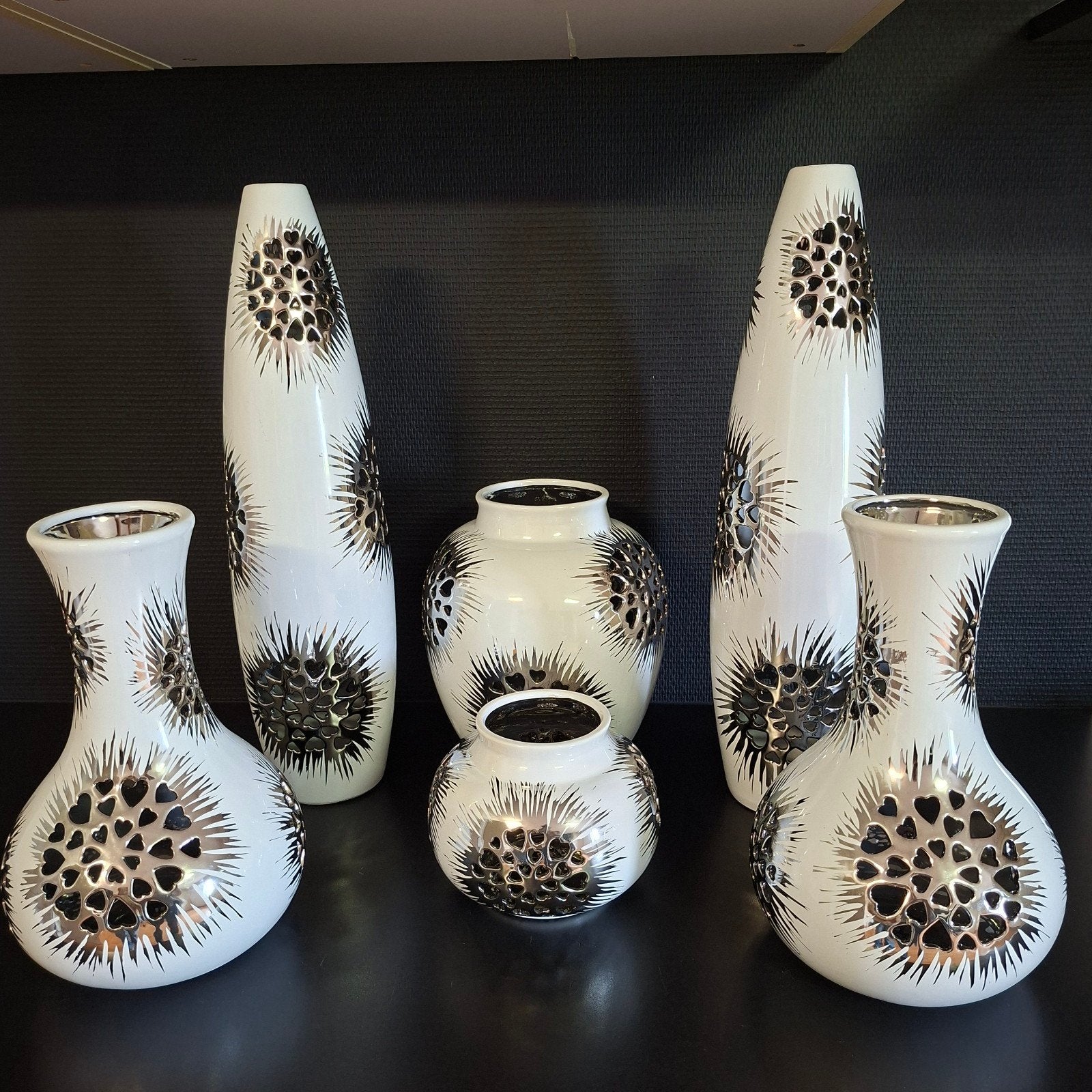 Prachtige vazen,vazen, set vazen,decoratieve vazen., Ophalen, Zo goed als nieuw, Overige kleuren