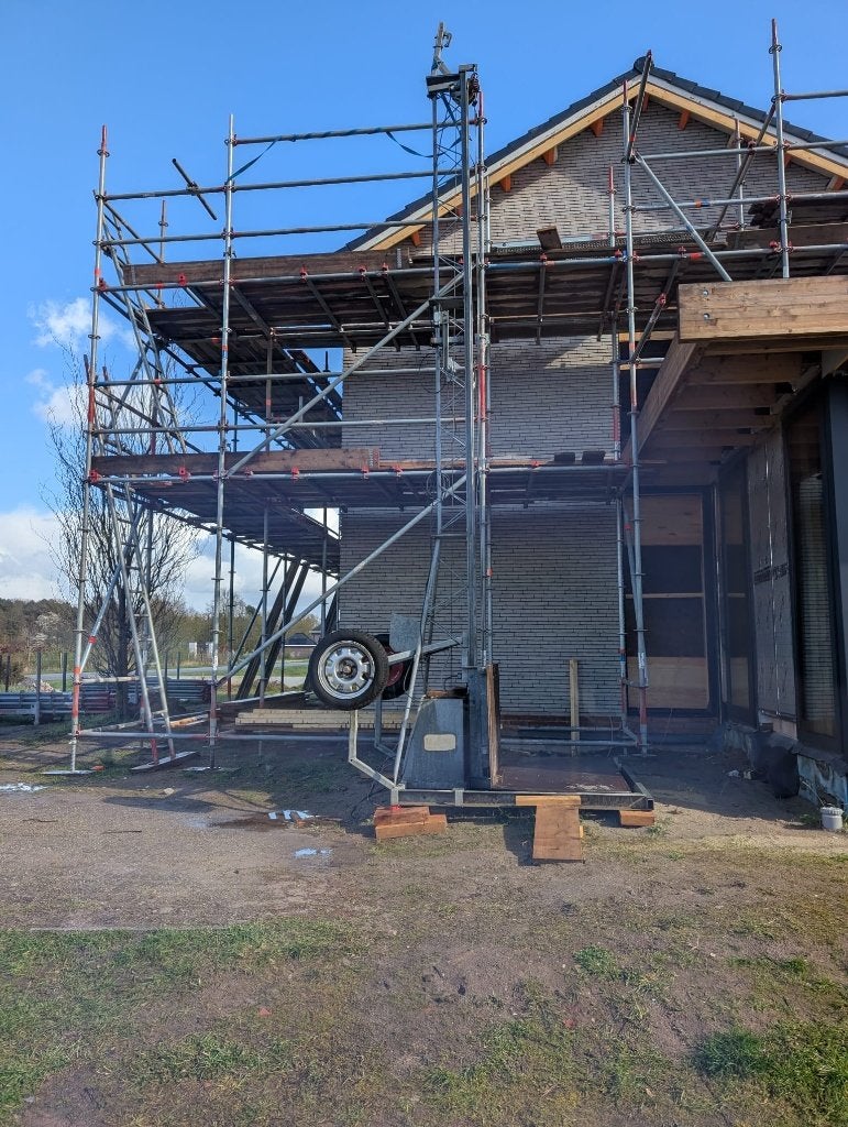 Verticale de Jong bouwlift 5-7 meter | 230V | 300 kg, Doe-het-zelf en Verbouw, Bouwliften, Ophalen, Gebruikt, Bouwlift
