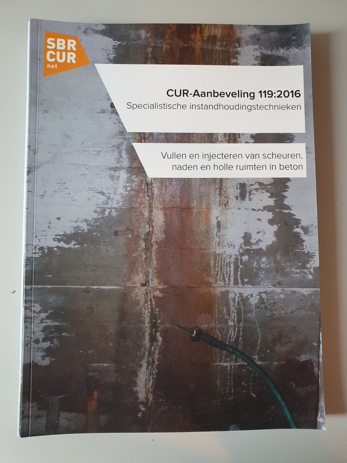 CUR-Aanbeveling 119:2016 Betonreparatie, Ophalen of Verzenden, Zo goed als nieuw, Bouwkunde, SBRCURnet
