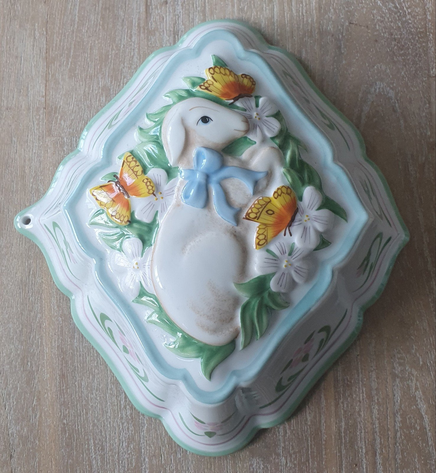 Vintage Le Cordon Bleu Franklin Mint Lam Vorm, Overige typen, Ophalen of Verzenden, Zo goed als nieuw, Steen/keramiek