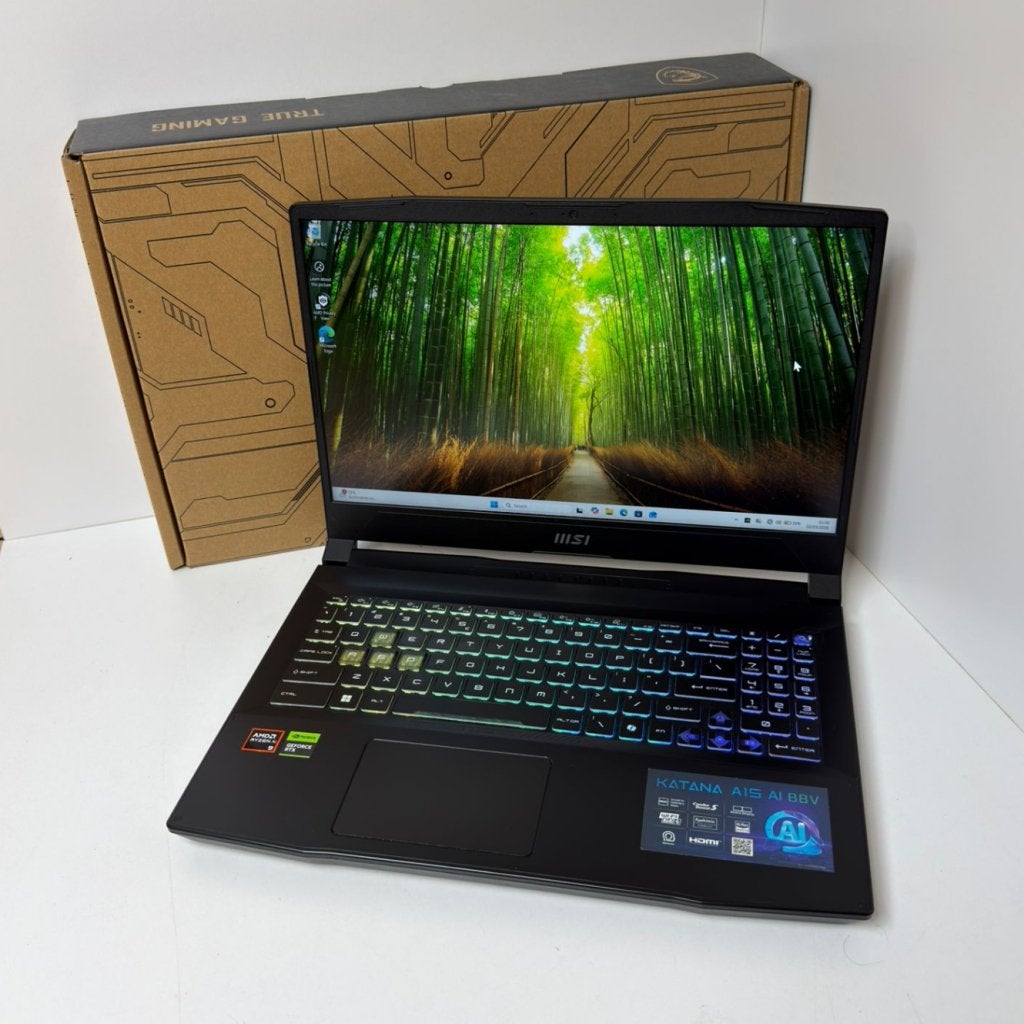 MSI Katana A15 AI B8V Ryzen 9 | RTX 4070 | 16GB | 2.5TB, MSI, Zo goed als nieuw, Support@msi.com, No. 69, Lide St., Zhonghe Dist.
New Taipei City 235
Taiwan