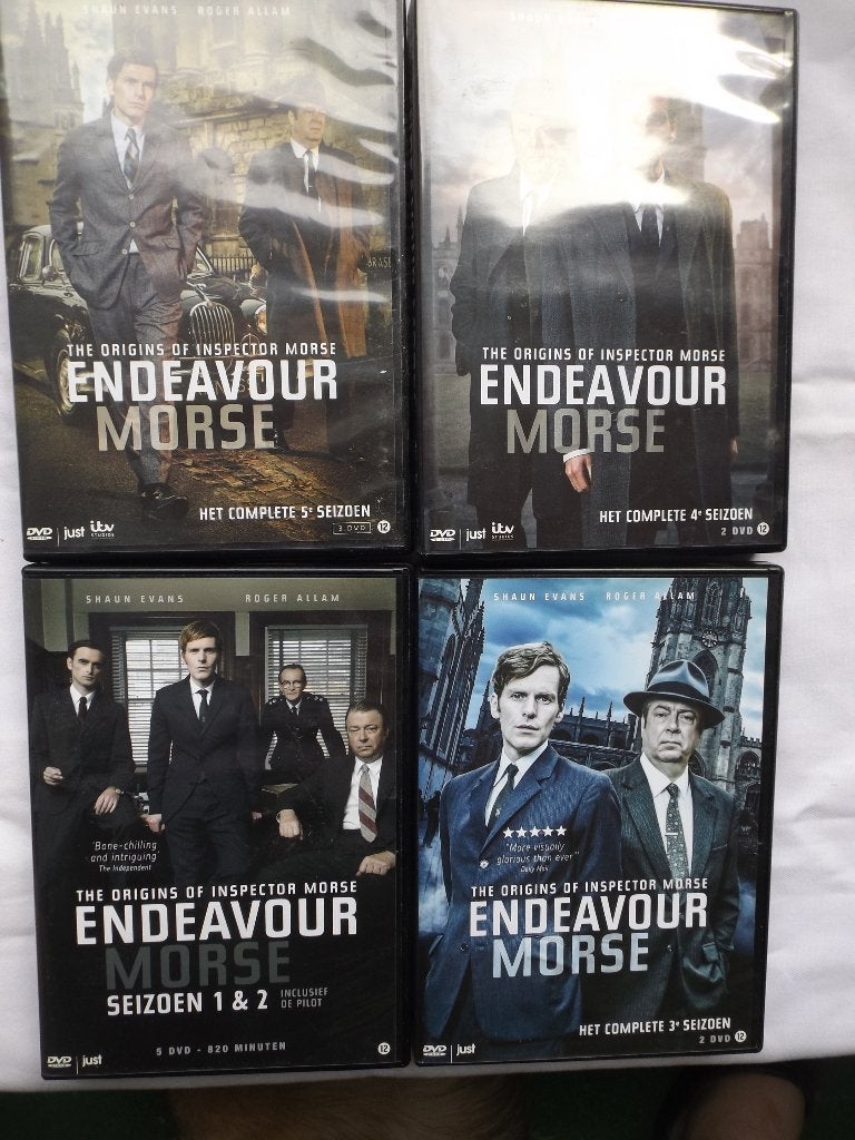 Endeavour Morse eerste 5 seizoenen, Cd's en Dvd's, Dvd's | Thrillers en Misdaad, Nederlands, Ophalen of Verzenden, Zo goed als nieuw