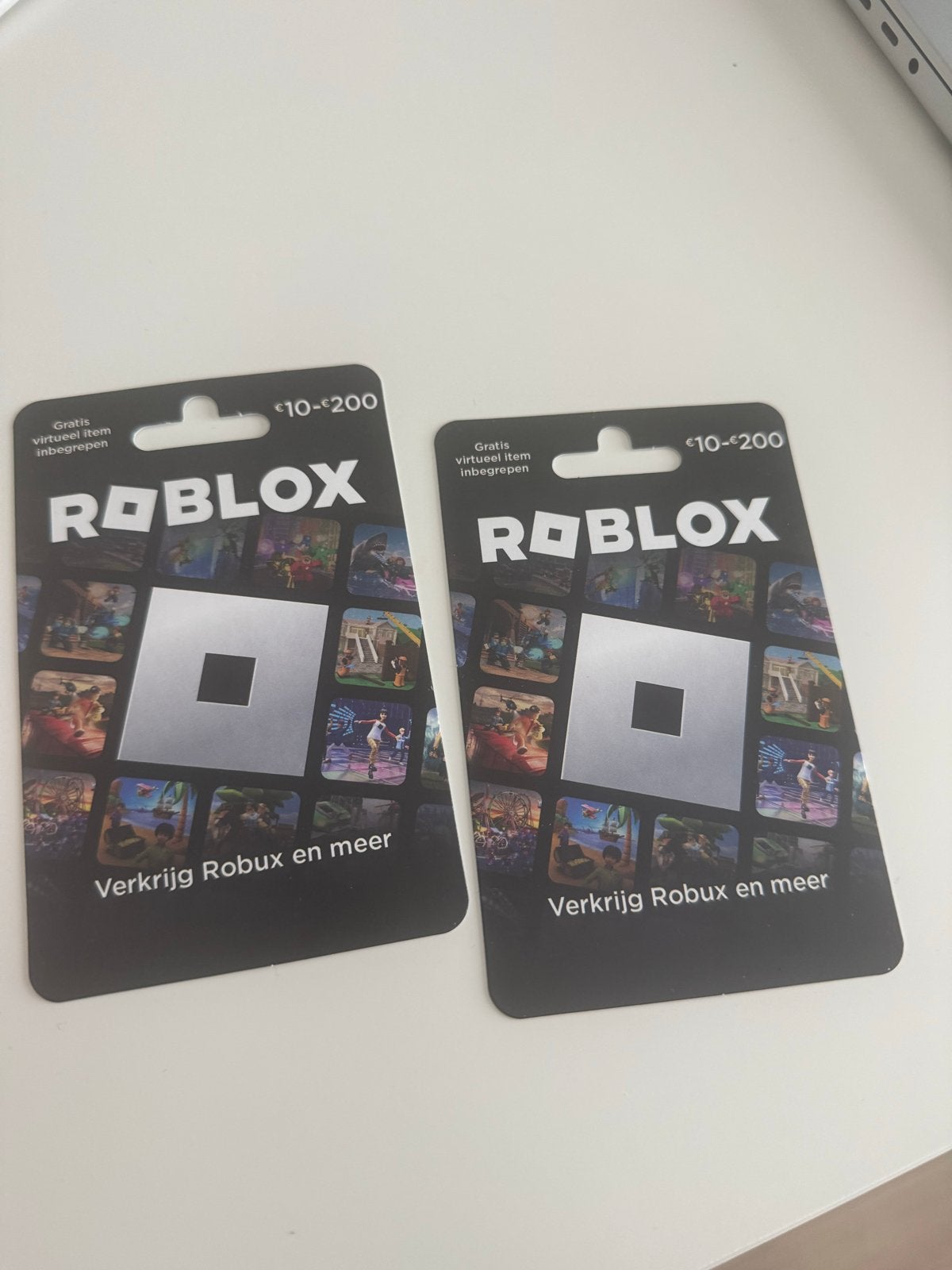 2 Roblox kaarten t.w.v. €20,- voor €15,-, 1 speler, Ophalen of Verzenden, Nieuw, Vanaf 3 jaar