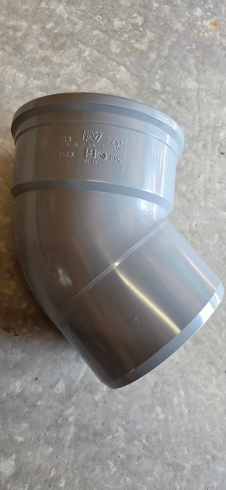 25x PVC Bocht 160mm 45 graden - Nieuw, Ophalen, Bochten, Pvc, Nieuw