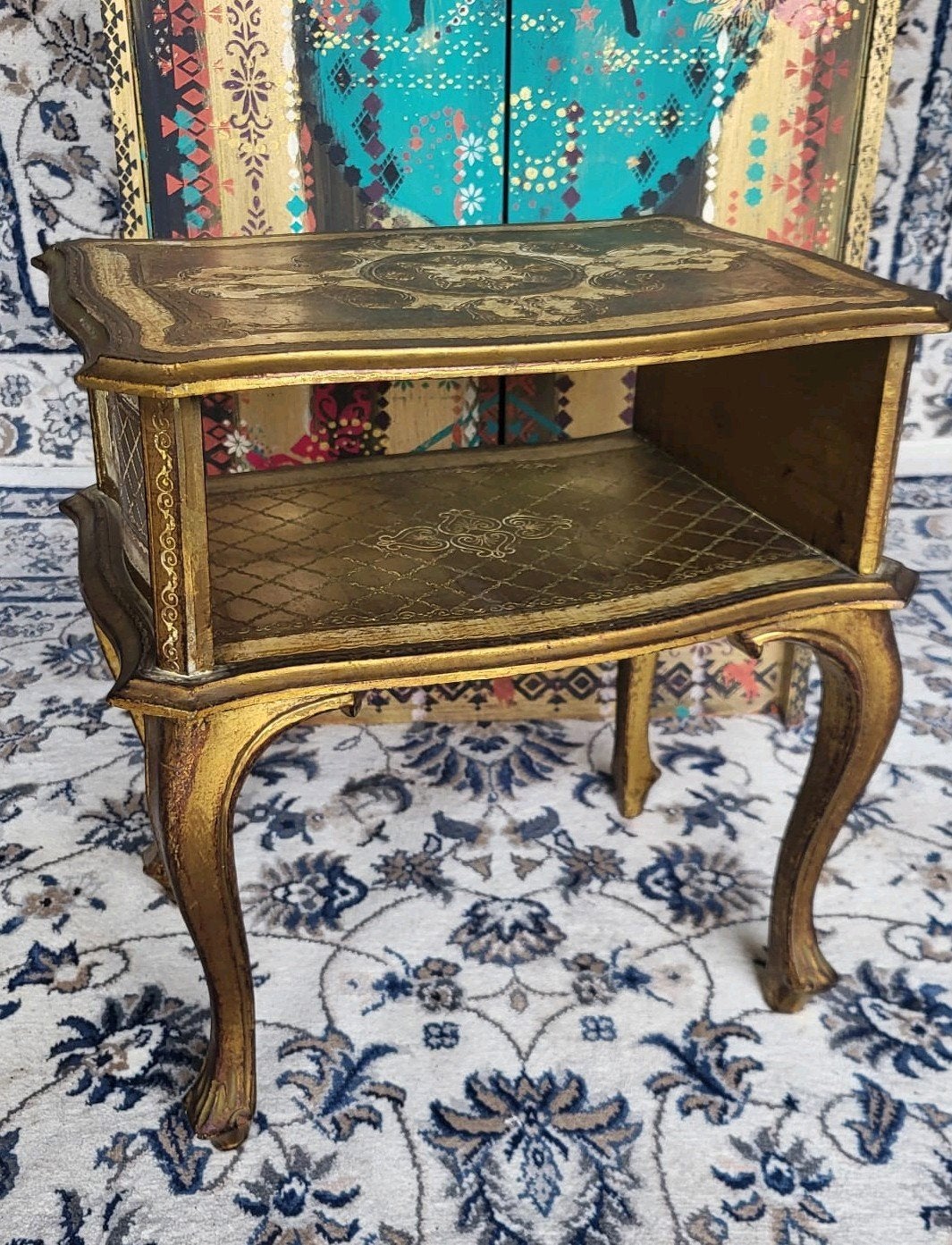 Vintage/Italiaans/ barok/Florentijns//Kastje/Nachtkastje, Ophalen