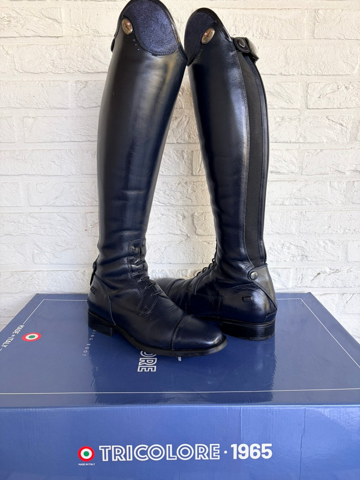 DeNiro Salento/02 custom made glitter top smooth blue, Ophalen, Blauw, Zo goed als nieuw, Sierdetails