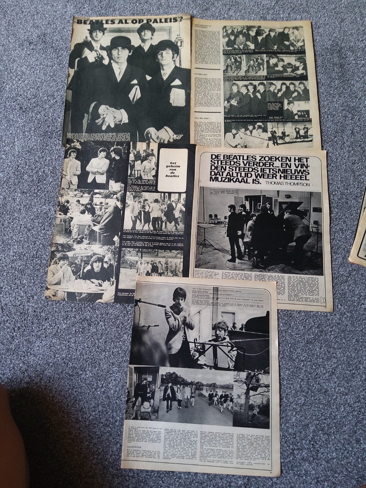 The Beatles: veel artikels muziek expressen 1965-1966, Verzamelen, Ophalen of Verzenden, Gebruikt, Boek, Tijdschrift of Artikel