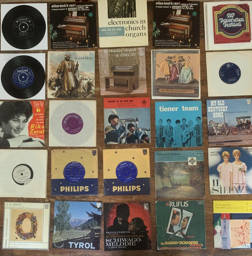 Vintage vinyl singles klassiek populair 40x 45 RPM, Cd's en Dvd's, Vinyl Singles, Gebruikt, Overige genres, 7 inch, Single