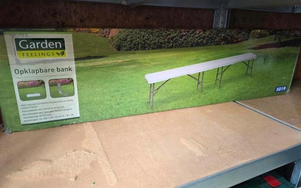 Opklapbare bank Garden Feelings nieuw, Tuin en Terras, Ophalen
