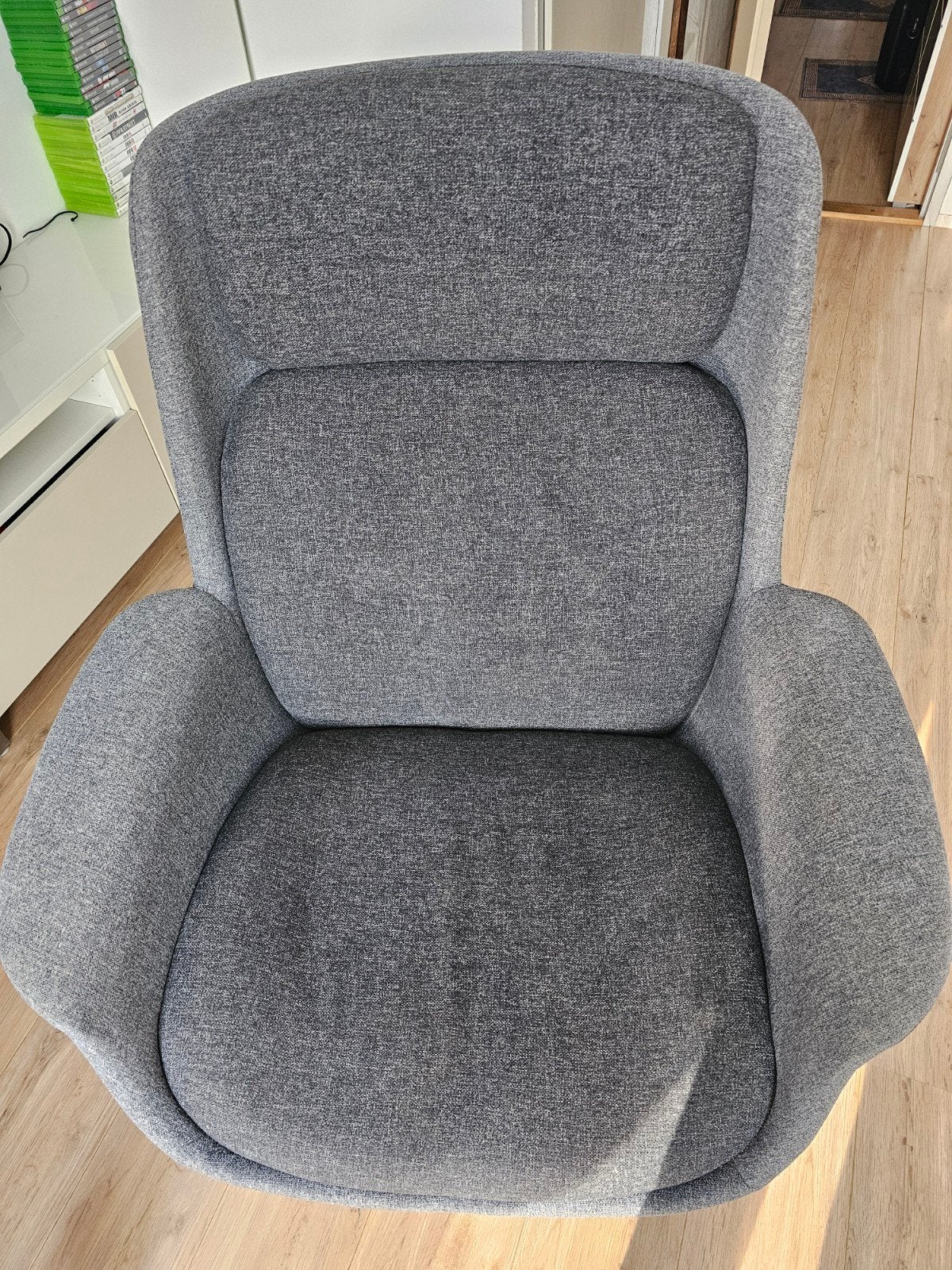 IKEA ÄLEBY Draaifauteuil Gunnared middengrijs/donkergrijs, Huis en Inrichting, Fauteuils, Minder dan 75 cm, Overige materialen