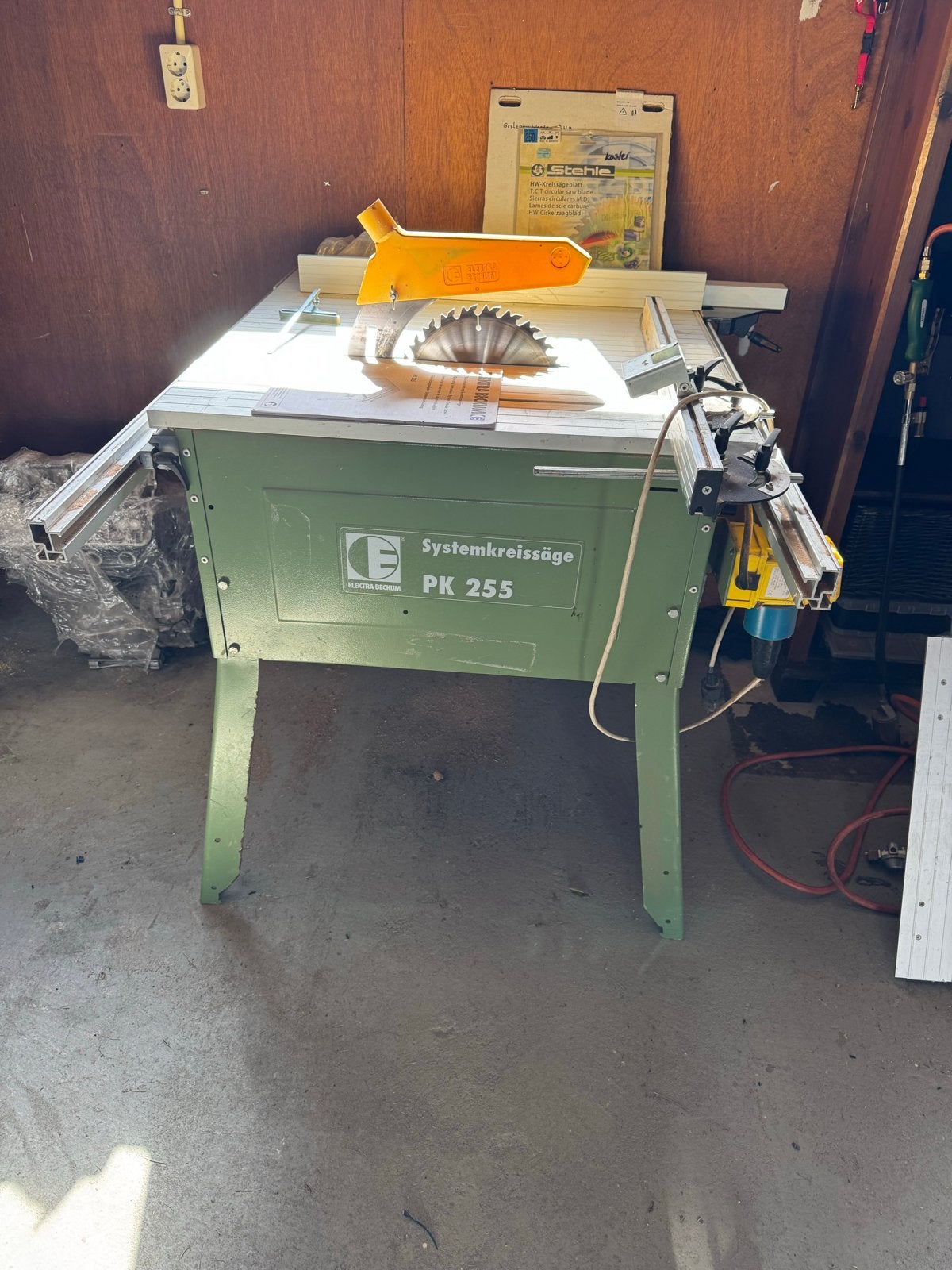 Elektra Beckum PK 255 Systeemcirkelzaag met plaat geleider, Ophalen, Gebruikt, Cirkelzaag, 70 mm of meer