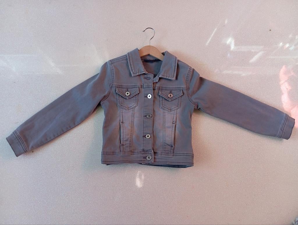 Spijkerjas, Kinderen en Baby's, Kinderkleding | Maat 134, Ophalen of Verzenden, Zo goed als nieuw, Meisje, Jas
