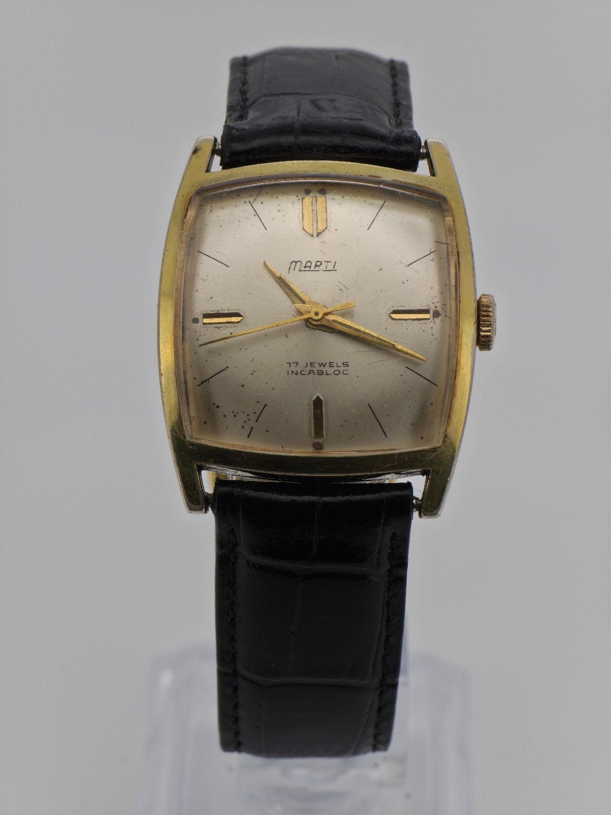 Vintage Marti Handopwinder Horloge - 17 Jewels Incabloc, Overige merken, Overige materialen, Polshorloge, Verguld