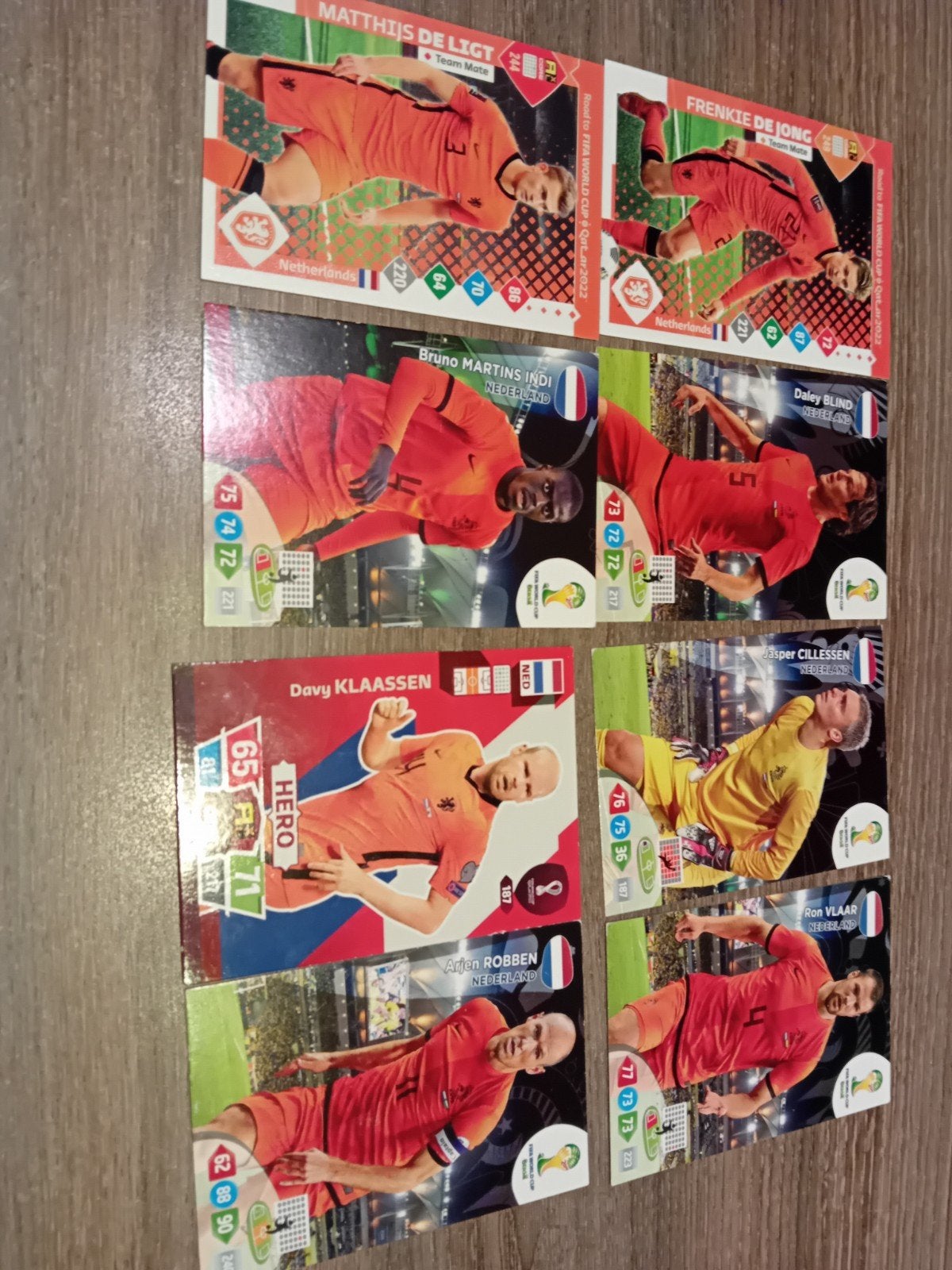 Voetbalkaartjes  Oranje WK/EK - Diverse Spelers, Ophalen of Verzenden, Zo goed als nieuw, Overige binnenlandse clubs, Spelerskaart