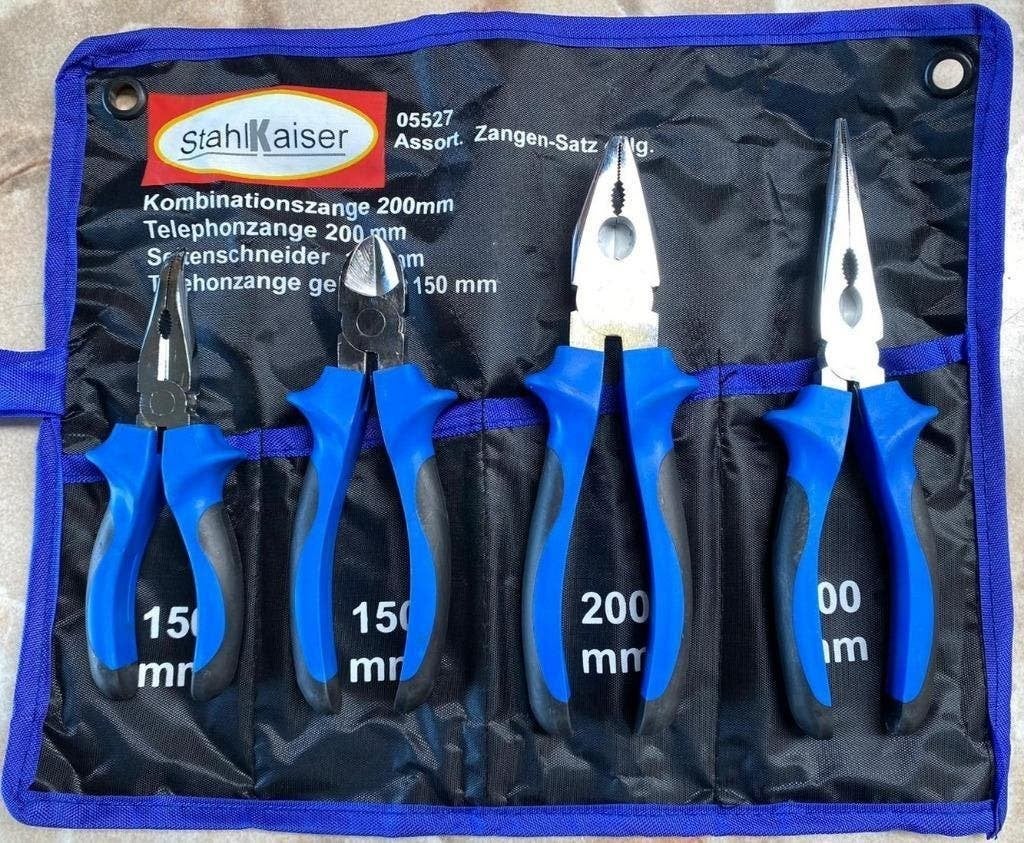 Tangenset 4dlg. in Etui - Nieuw, -, Stahlkaiser Germany, Nieuw, Ophalen of Verzenden