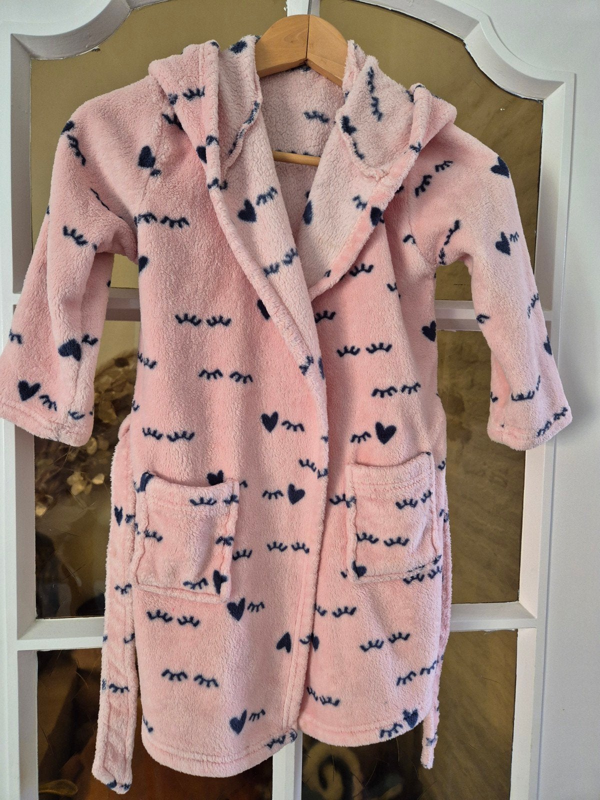 Hema Meisjes Badjas Roze met Capuchon Maat 110/116, Kinderen en Baby's, Kinderkleding | Overige, Ophalen of Verzenden, Gebruikt