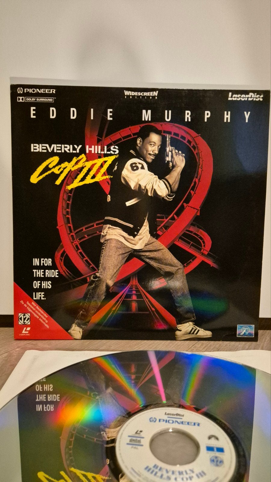 Beverly Hills Cop III Laserdisc, Beschermende buitenhoes, Ophalen of Verzenden, Gebruikt, 12 inch