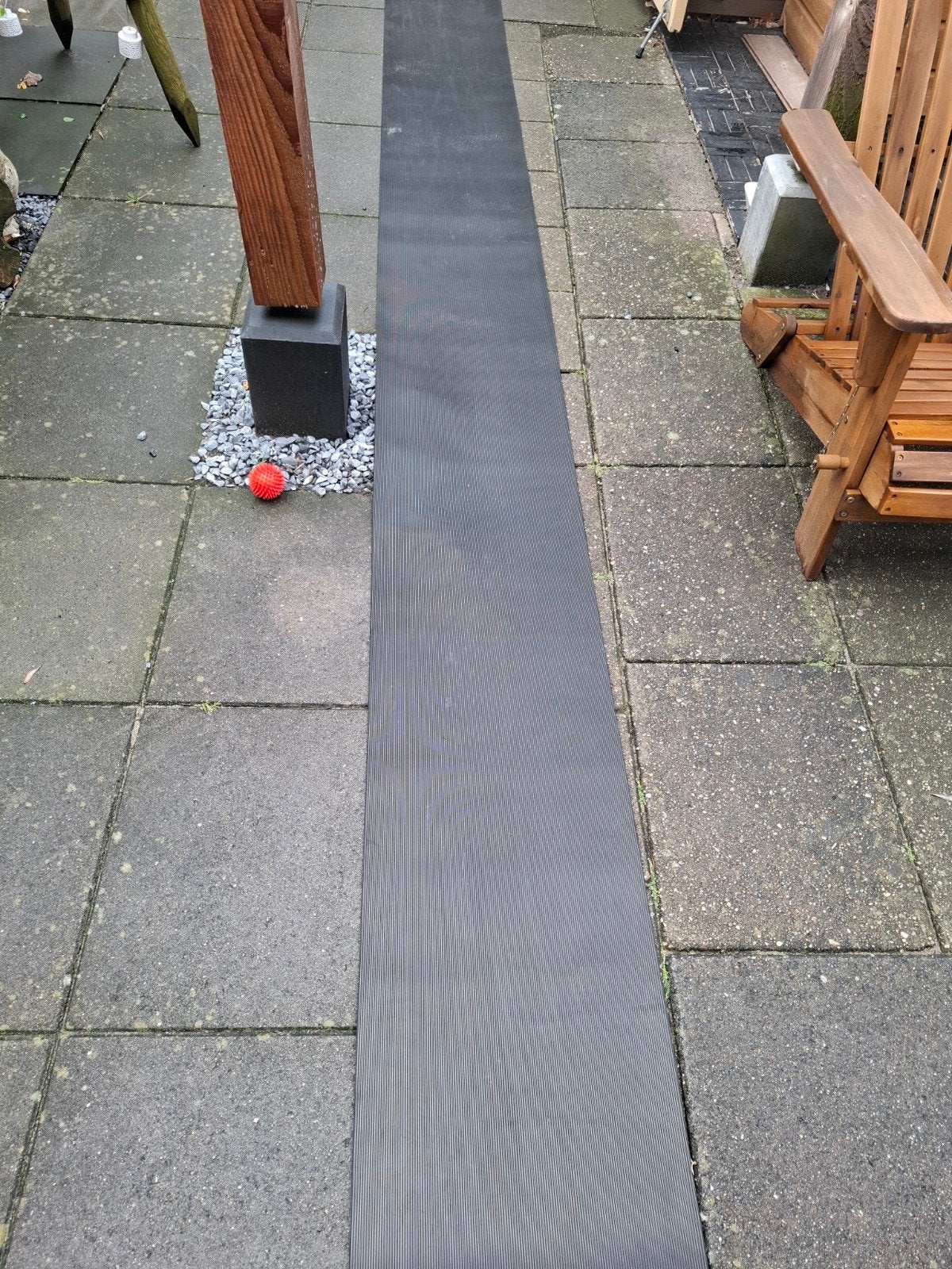 Kabel matten, Ophalen
