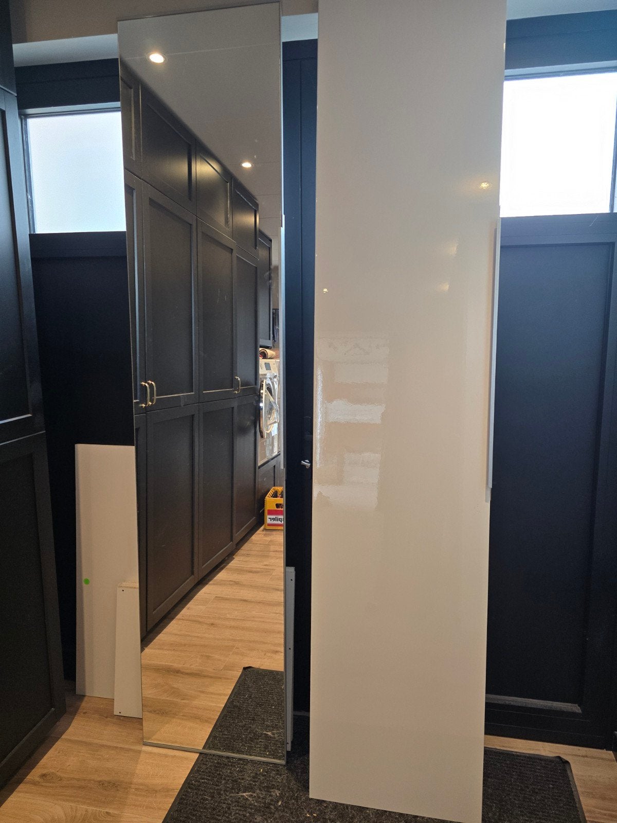 3 Pax Kastdeuren 229x50 (229x25) aheim en Fardal, Ophalen, 200 cm of meer, 50 tot 100 cm, Zo goed als nieuw