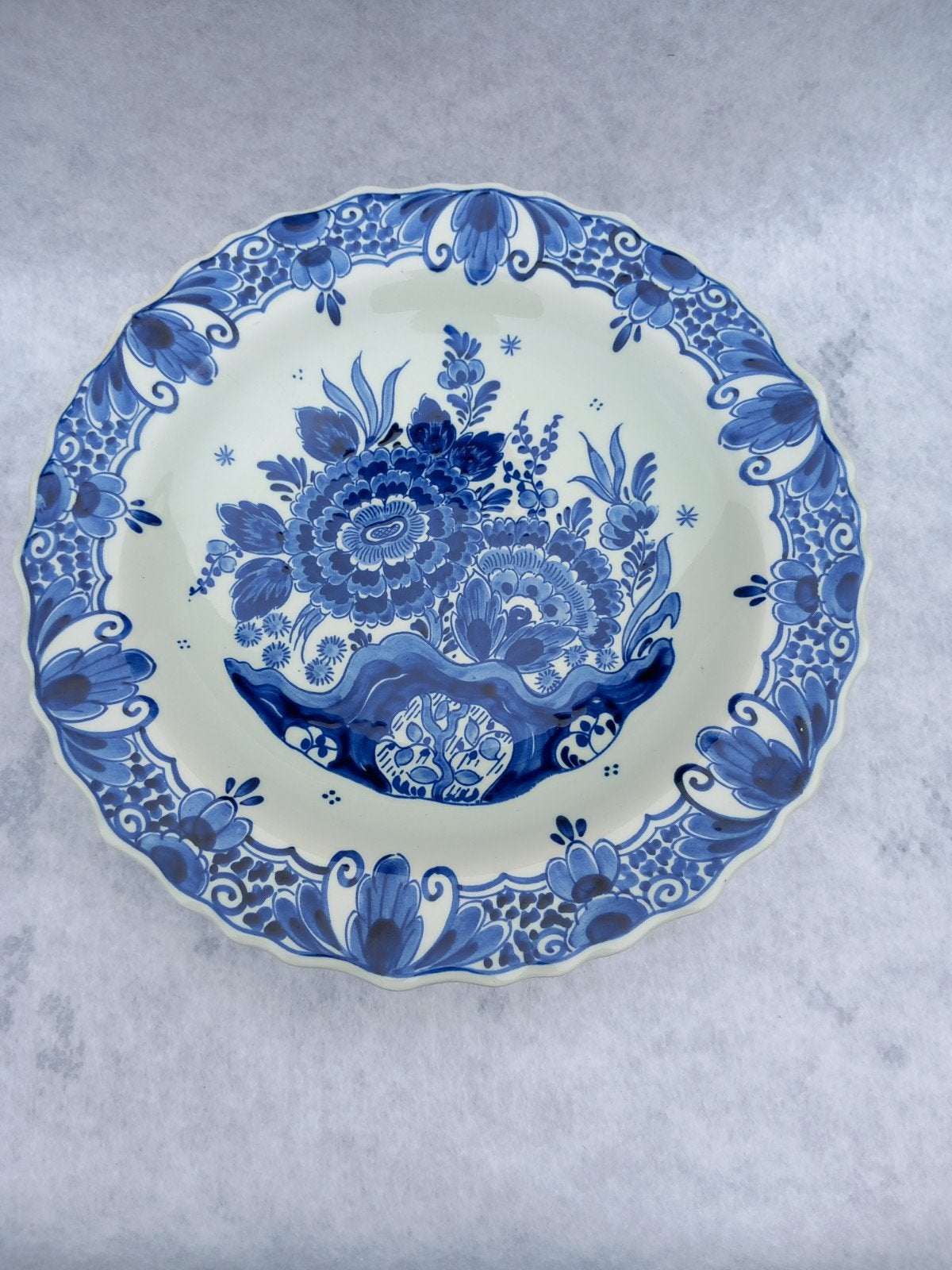 Delfts Blauw Wandbord - Koninklijke Delft Handgeschilderd, Antiek en Kunst, Ophalen of Verzenden