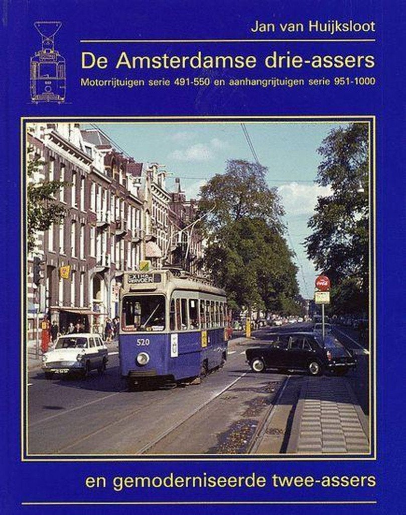 De Amsterdamse drie-assers (GVB - TRAM) (Boek), Ophalen of Verzenden, Zo goed als nieuw, Jan van Huijksloot, Tram