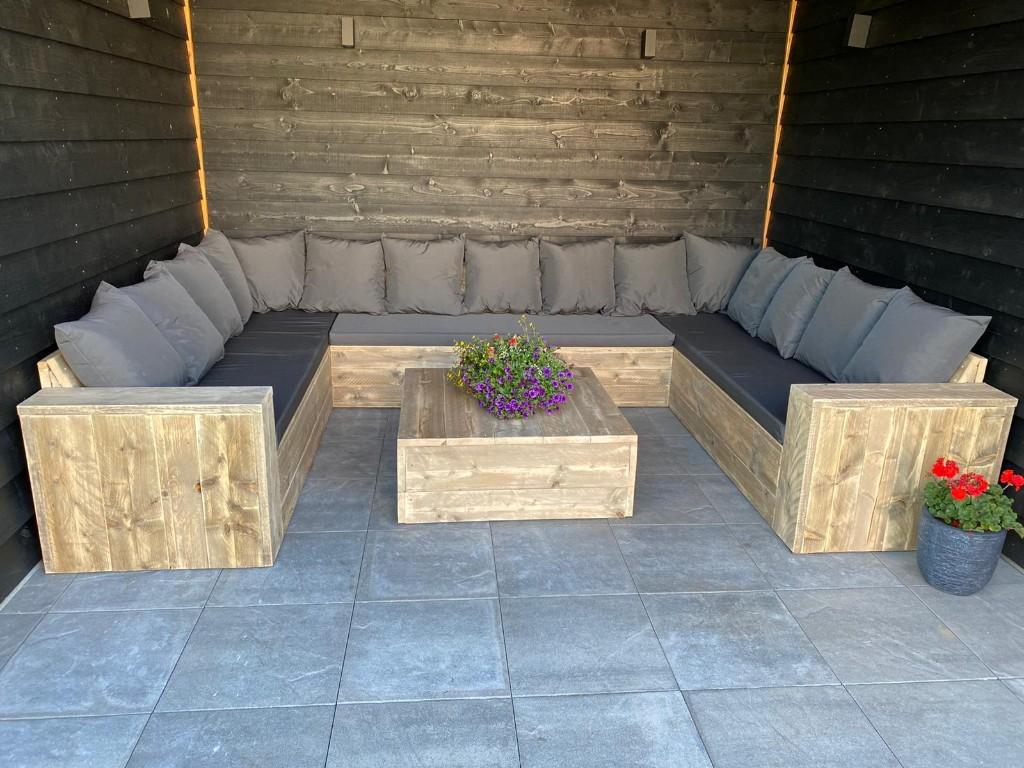 ZOMERKORTING! Steigerhouten Loungebanken Op Maat, Verzenden, Nieuw