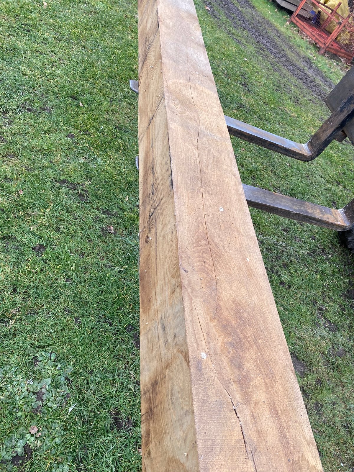 Te koop zware eiken balk., Ophalen, Zo goed als nieuw, 250 cm of meer, Balken