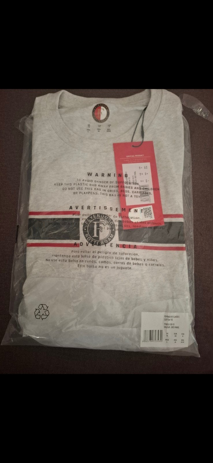 Nieuw feijenoord T-shirt. Originele!, Ophalen, Nieuw, Zwart, Korte mouw