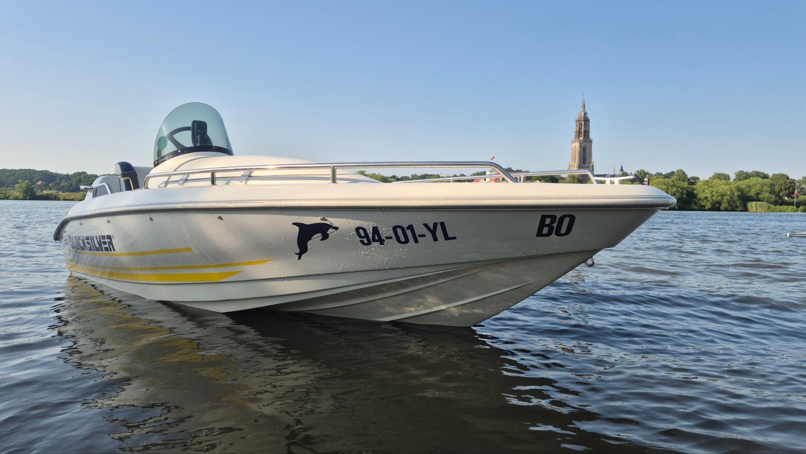 Quicksilver 425 met Honda 50pk 4 takt buitenboordmotor, Gebruikt, Tot 1.00 meter, Viertaktmotor, Ophalen of Verzenden