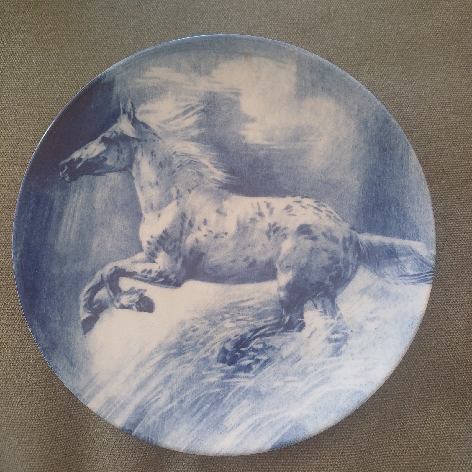 Decoratief bord met paard - Imperial Porcelain, Ophalen of Verzenden