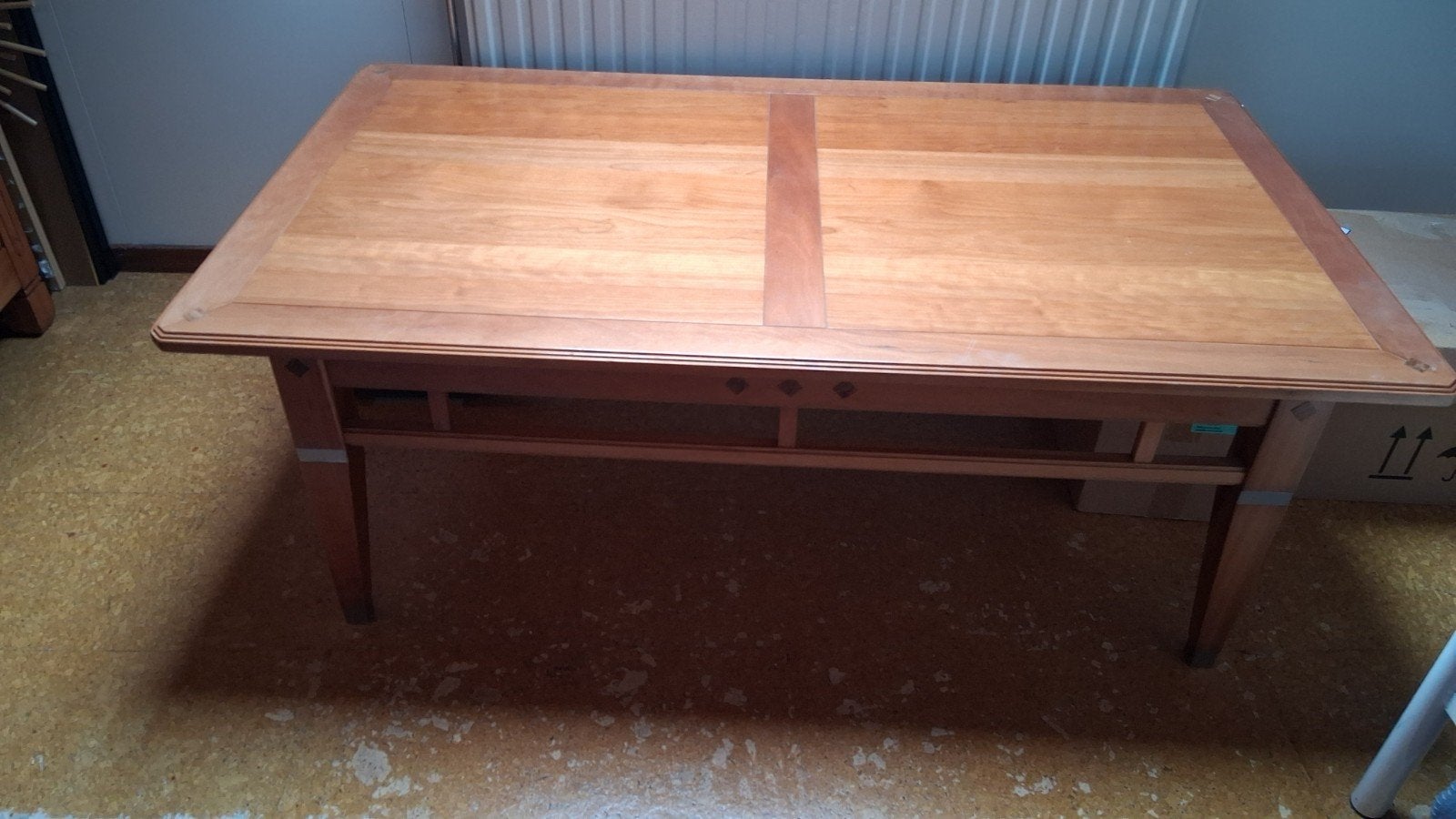 Kersen hout salontafel., Ophalen, Gebruikt, 100 tot 150 cm, Klassiek