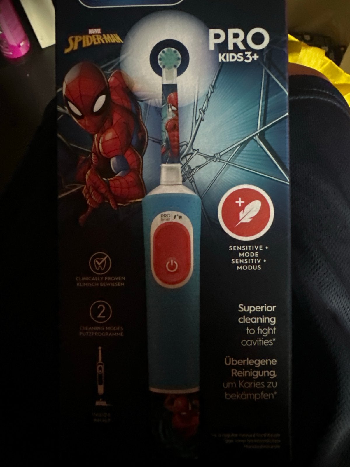 Oral-B Spiderman PRO Kids 3+ elektrische tandenborstel, Ophalen of Verzenden, Nieuw, Mondverzorging