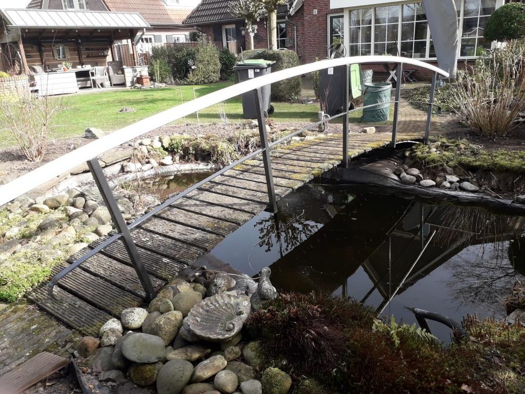 Stevige Tuinbrug voor Vijver of Waterpartij, Tuin en Terras, Ophalen, Gebruikt