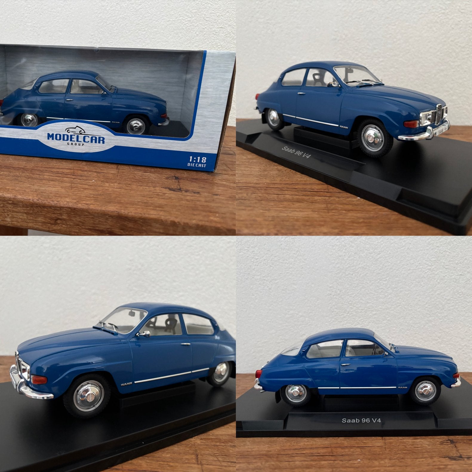 SAAB 96 V4 1:18  Groot model, Ophalen of Verzenden, Nieuw, Overige merken