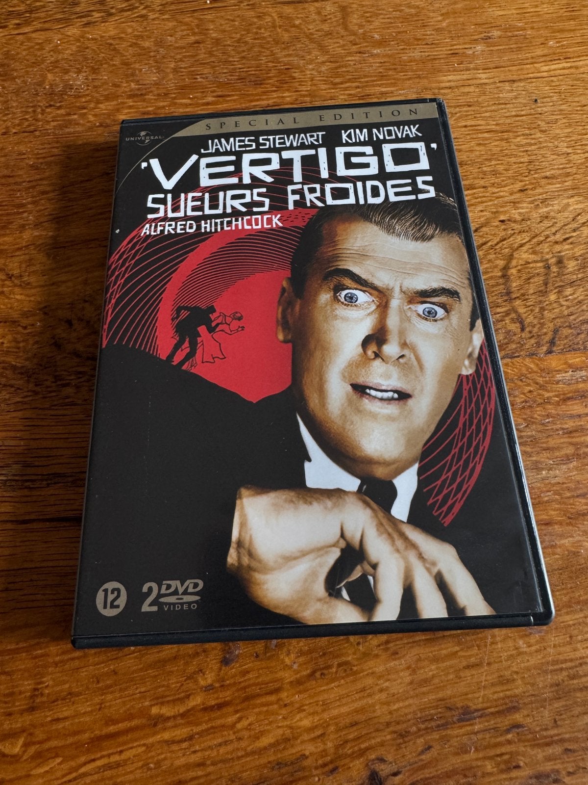 Dvd Vertigo ( Alfred Hitchcock, Ophalen of Verzenden, Zo goed als nieuw, Thrillers en Misdaad