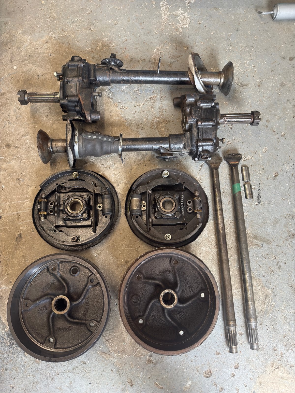 Vw t1 spijlbus reductiekasten en achterremmen origineel, Ophalen, Gebruikt, Volkswagen