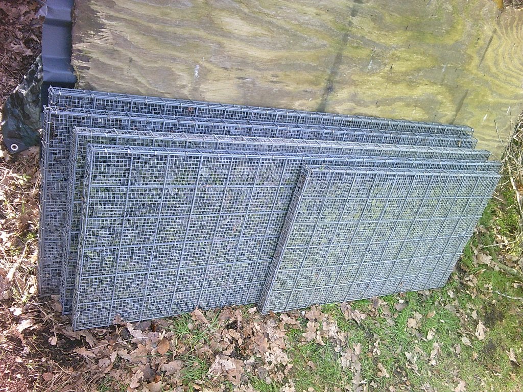 Schanskorf, Muurkorf, Steenkorf, 4x 1.8mx0.6m / 1x 1mx0.6m, Ophalen, Minder dan 3 meter, Zo goed als nieuw, Minder dan 1 meter