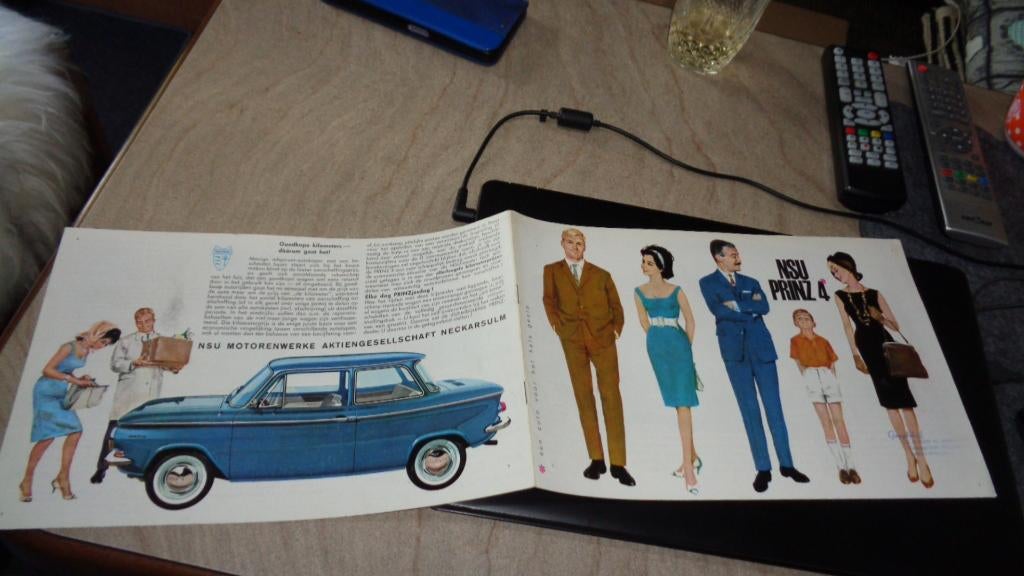 Folder  NSU  PRINZ  4, Verzenden, Gelezen, Overige merken