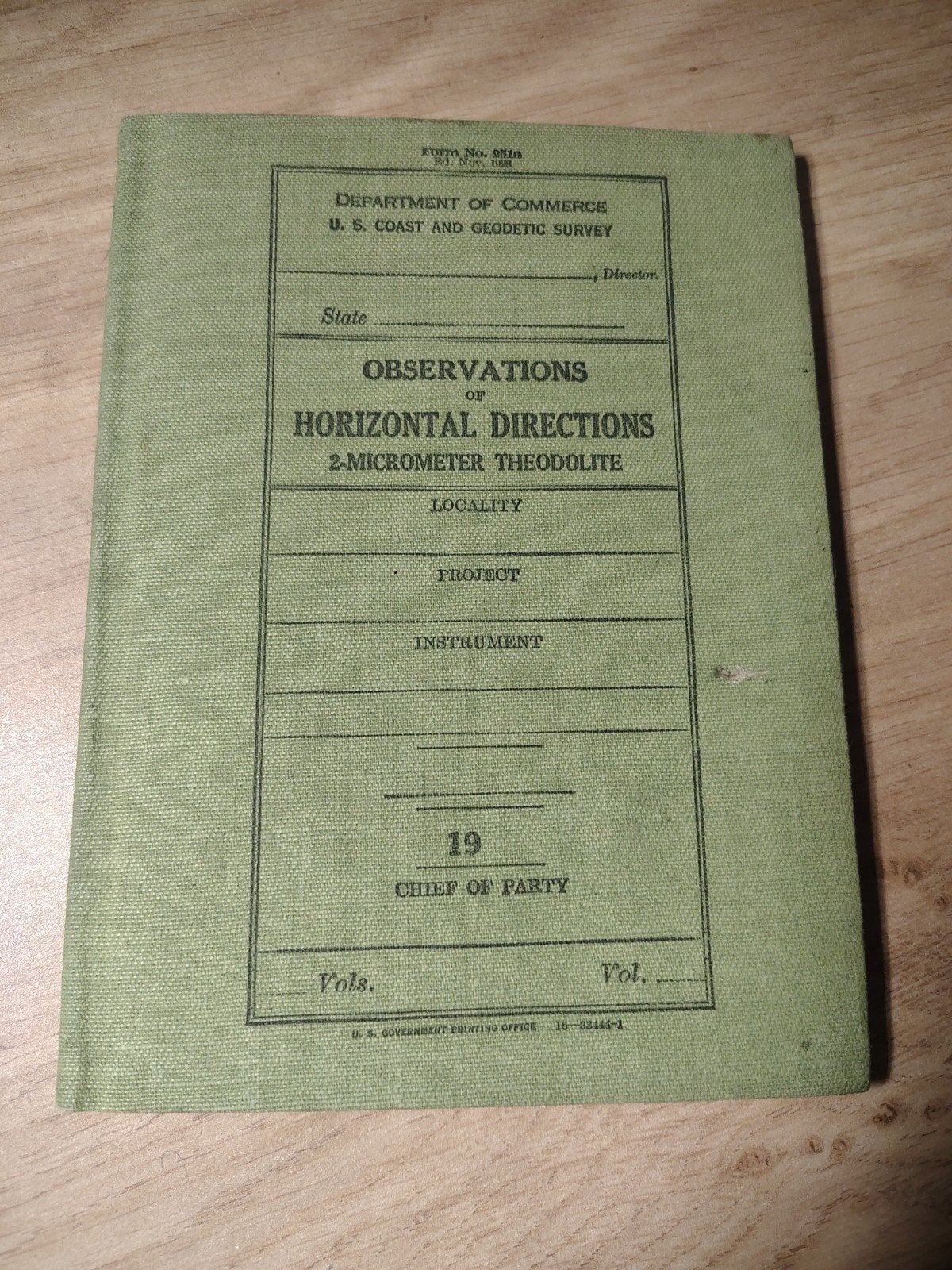 Theodoliet Observations of horizontal directions 1904, Ophalen of Verzenden, Landmacht, Nederland