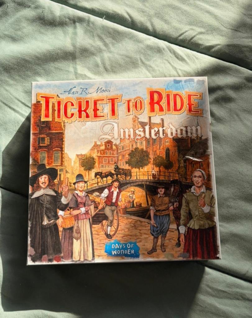 Ticket to Ride Amsterdam, Hobby en Vrije tijd, Gezelschapsspellen | Bordspellen, Vijf spelers of meer, Ophalen of Verzenden, Zo goed als nieuw