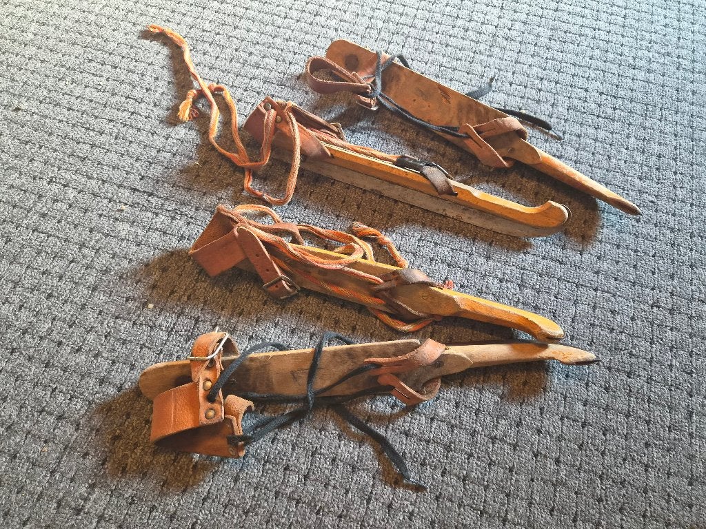 Schaatsen houtjes friese doorlopers, Gebruikt, Friese doorlopers, Ophalen, Overige merken