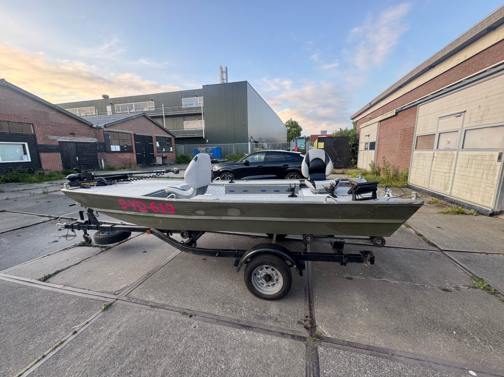 Visboot Eggercraft/Xpress 1440 (platbodem), Watersport en Boten, Ophalen, Zo goed als nieuw