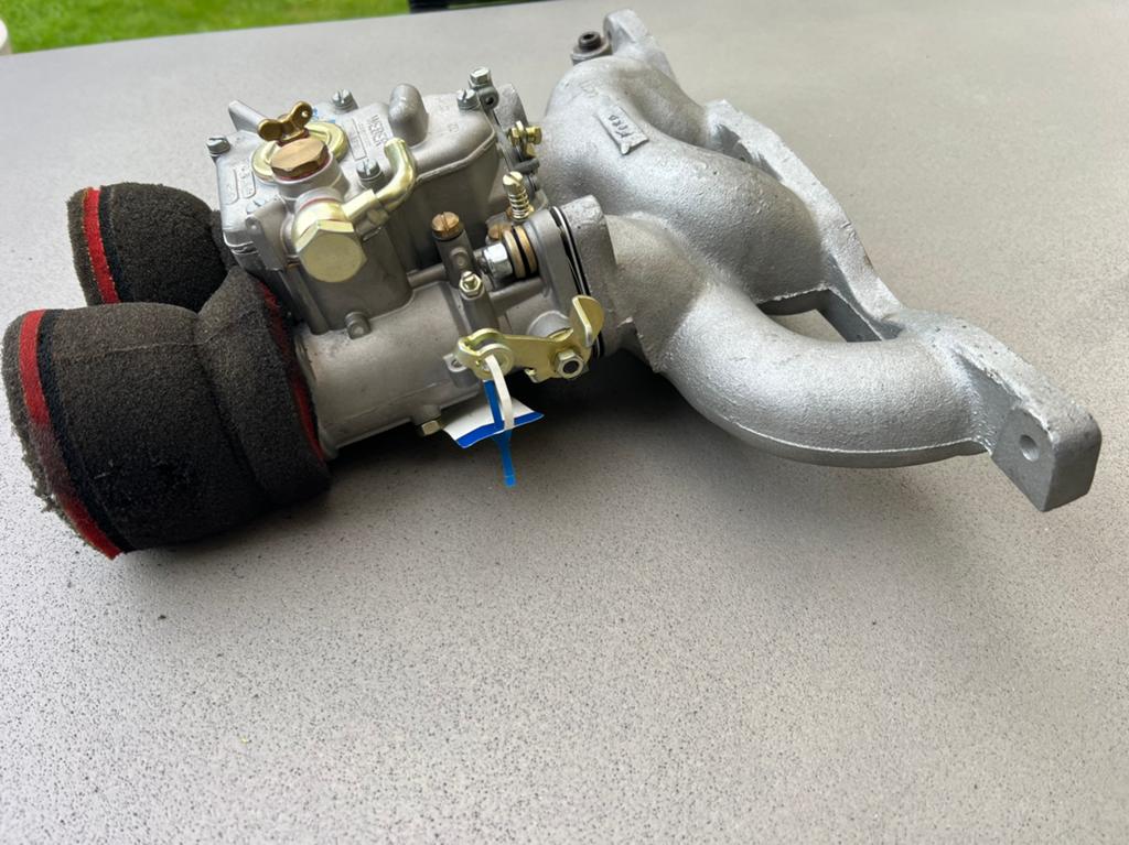 Weber 40DCOE 151 carburateur + spruitstuk Ford Escort Kent, Auto-onderdelen, Ophalen of Verzenden, Ford