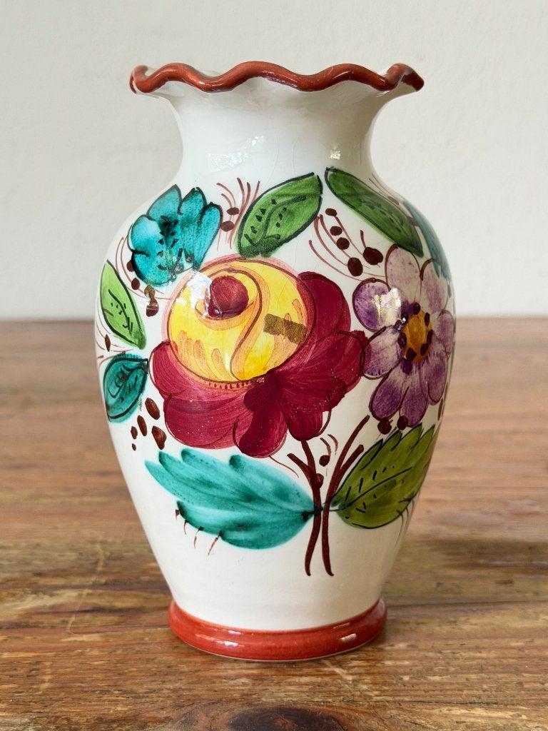 Kraagvaas / bloemenvaas - keramiek - Italië, Antiek en Kunst, Antiek | Keramiek en Aardewerk, Ophalen of Verzenden