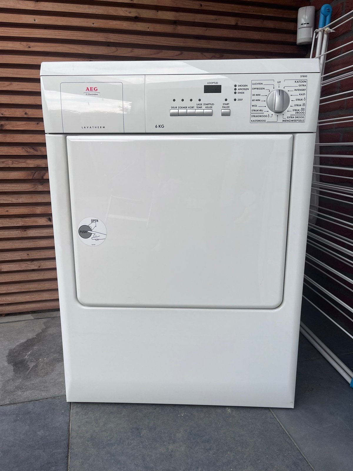 AEG Lavatherm T37800 Wasdroger, Ophalen, 6 tot 8 kg, Gebruikt, Luchtafvoer