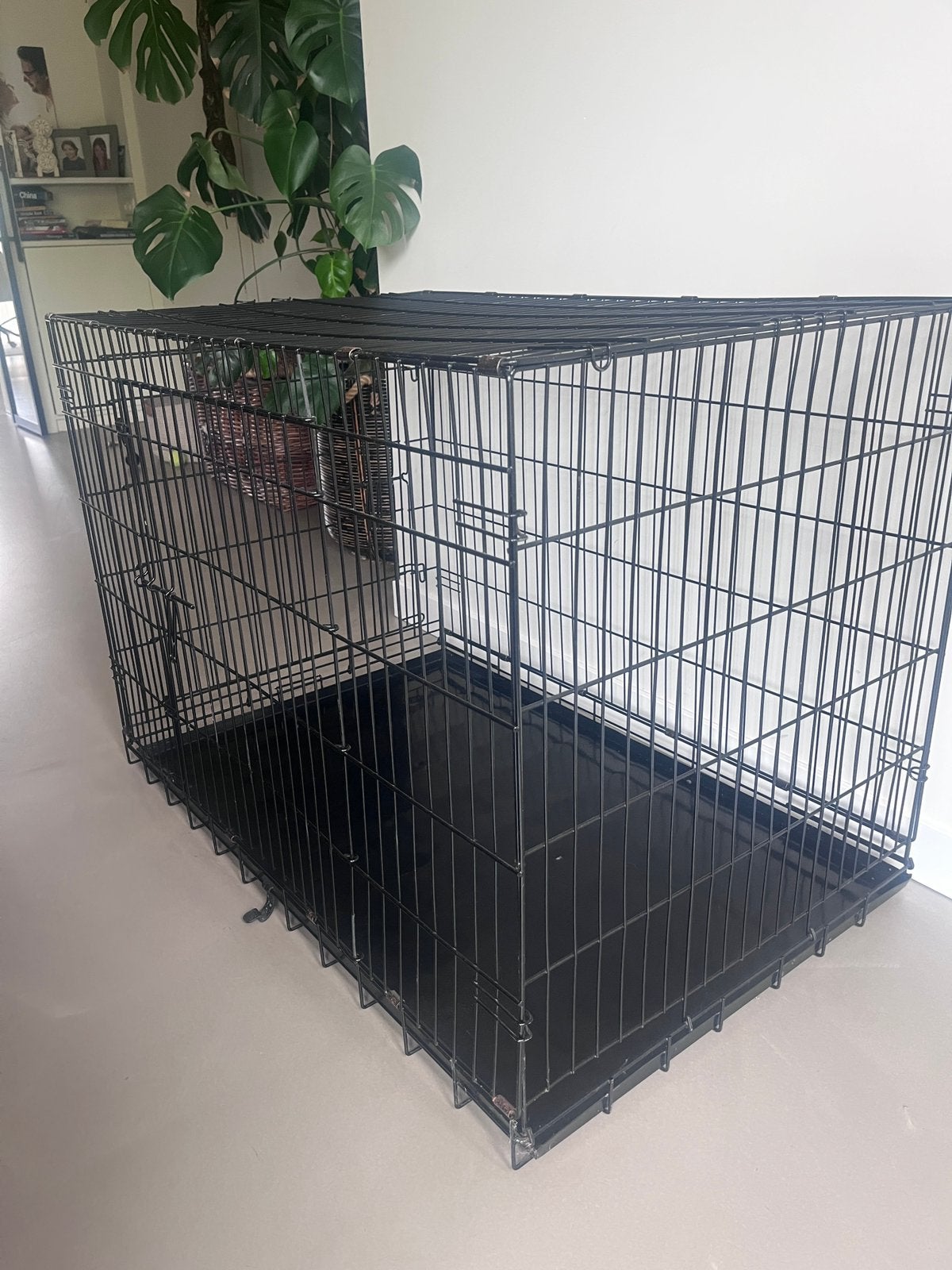 Hondenbench zwart XXL, Dieren en Toebehoren, Ophalen, Zo goed als nieuw