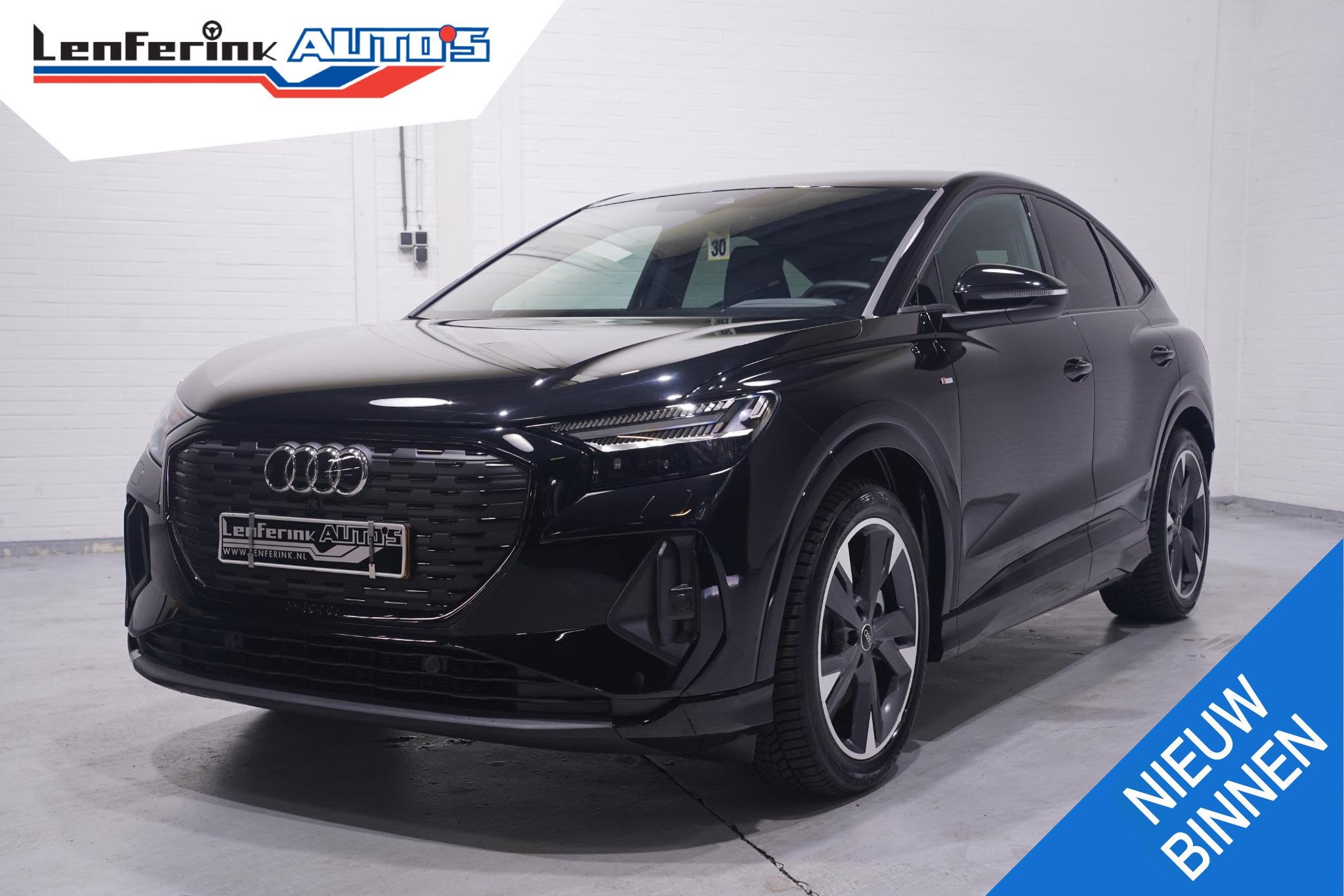 Audi Q4 Sportback e-tron 45 quattro S Edition Competition 82, Auto's, Gebruikt, 82 kWh, Zwart, SUV of Terreinwagen