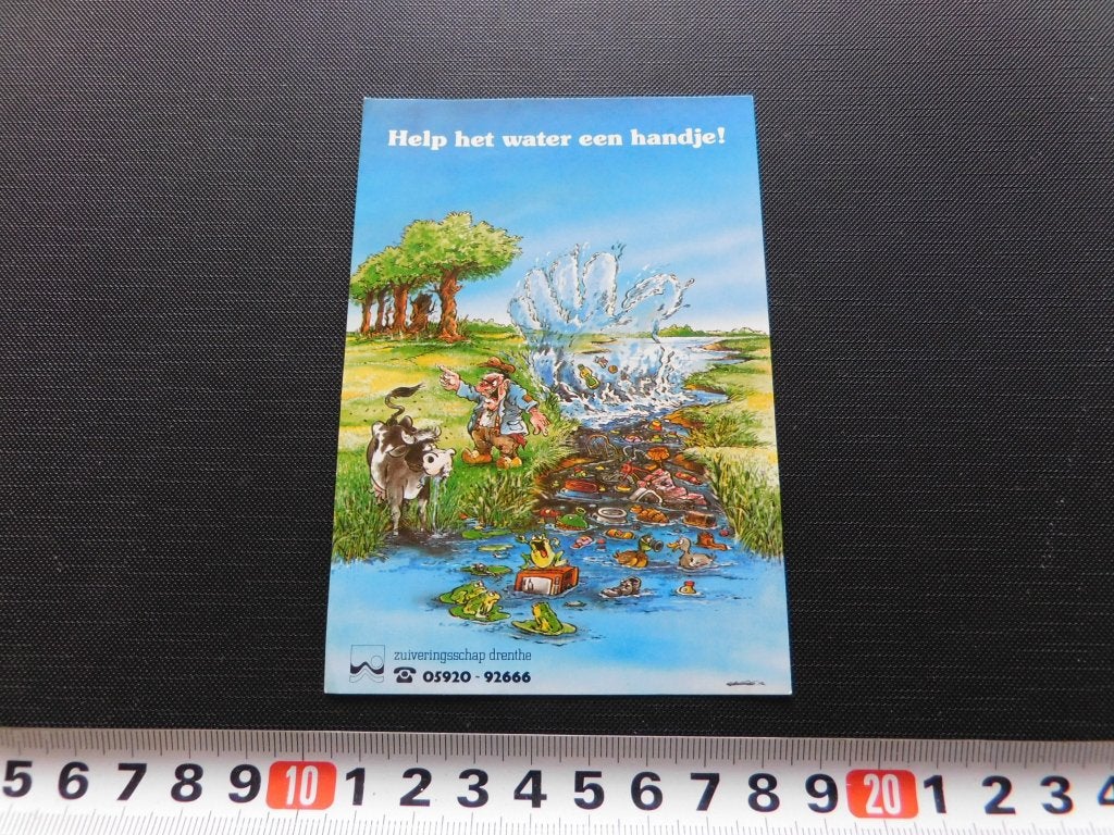 sticker help het water een handje zuiveringsschap drenthe, Ophalen, Zo goed als nieuw